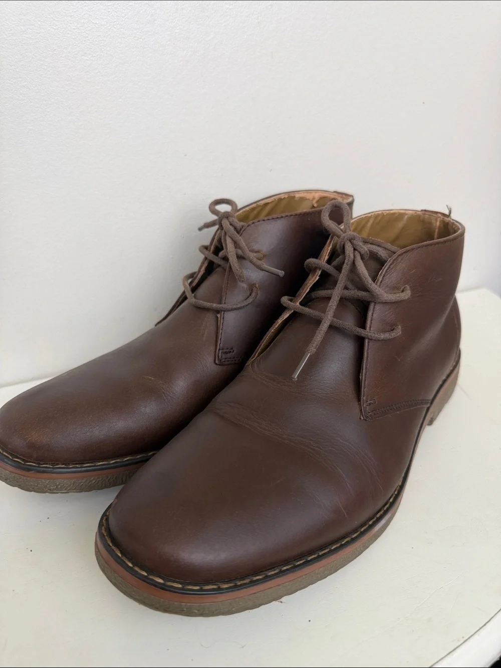 St. John's Bay Brown Leather Chukka Boots